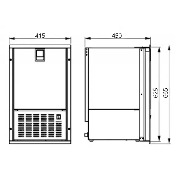 Ice Maker - Inox, Color: Inox, 2 image Ice Maker - Inox, Color: Inox, 2 image
