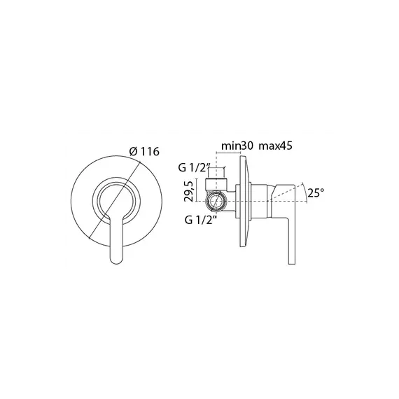 Arena Shower Mixer, 2 image Arena Shower Mixer, 2 image