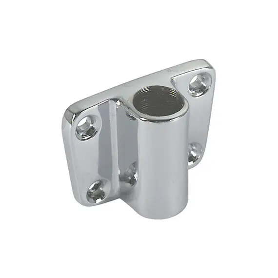 Chromed Brass Side Rowlock Socket - 14mm