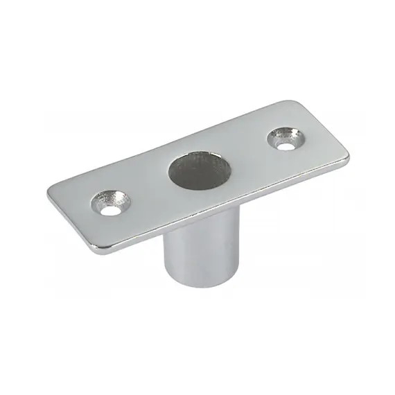 Douille de tolet en laiton chromé - 12mm - 60x24mm