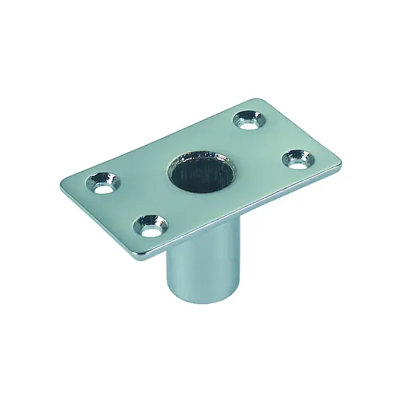 Douille de tolet en laiton chromé - 14mm - 60x44mm
