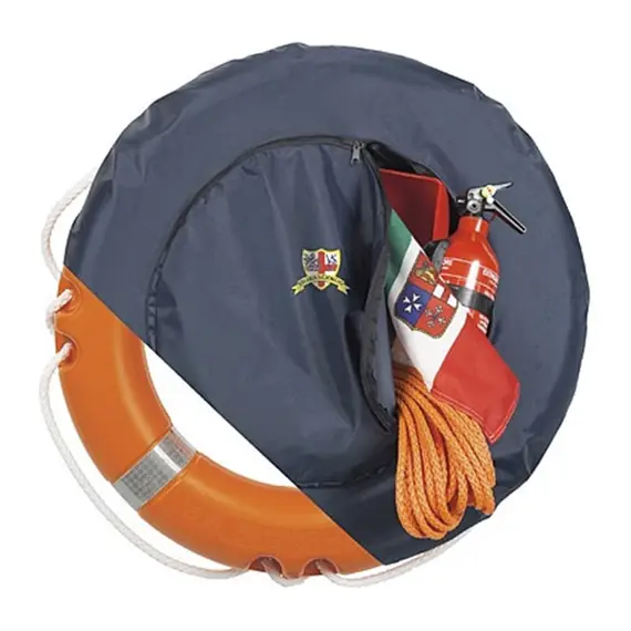 Housse de bouée de sauvetage avec sac - bleu marine