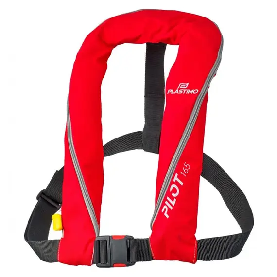 Pilot 165N Life Jacket - Manual - Red, Activation: Manual, Color: Red, Model: Without Harness