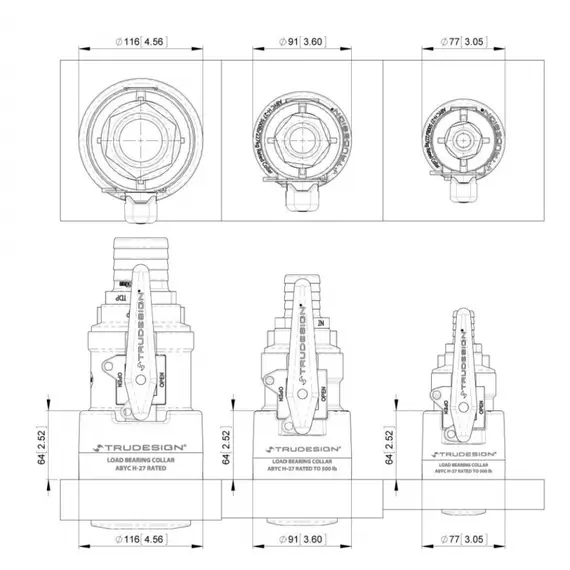 Collier de renforcement de valve - 1/2-3/4-1, Connection: 1/2-3/4-1", 2 image Collier de renforcement de valve - 1/2-3/4-1, Connection: 1/2-3/4-1", 2 image