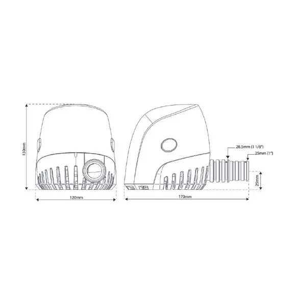 ORCA 1300 Automatic Pump - 82L/min - 12V, Voltage, V DC: 12, 2 image
