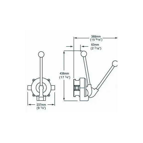 Gusher Titan On Deck Hand Pump - 105L/min, 2 image Gusher Titan On Deck Hand Pump - 105L/min, 2 image