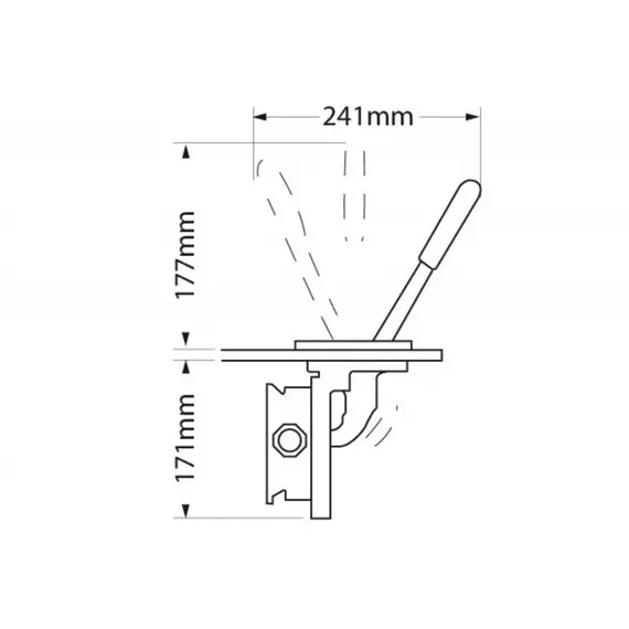 Gusher Urchin Thru Deck Hand Pump - 55L/min, 2 image Gusher Urchin Thru Deck Hand Pump - 55L/min, 2 image