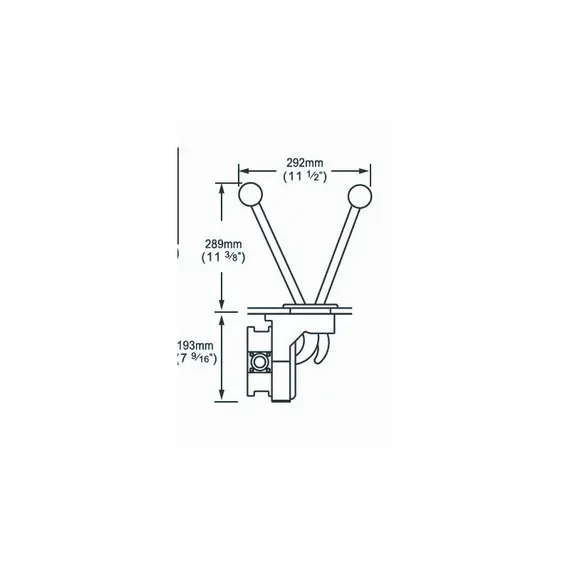 Gusher Titan Thru Deck Hand Pump - 105L/min, 3 image Gusher Titan Thru Deck Hand Pump - 105L/min, 3 image