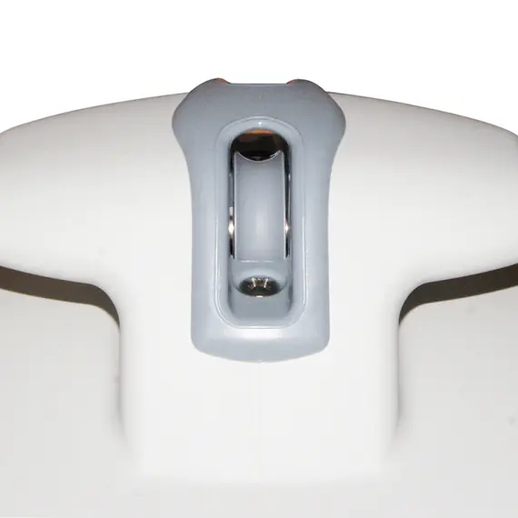 Gray neoprene cleat with sheave, 3 image Gray neoprene cleat with sheave, 3 image
