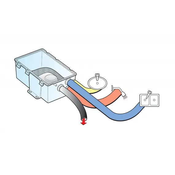 Shower Sump Pump - 12V - 2100L/h, Maximum water flow, l/min: 35, Voltage, V DC: 12, 3 image