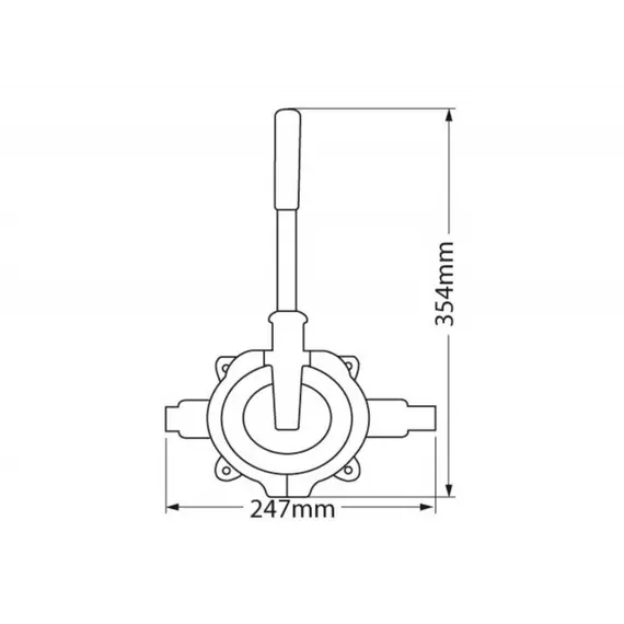 Gusher Urchin On Deck Hand Pump with Removable Handle - 55L/min, 3 image Gusher Urchin On Deck Hand Pump with Removable Handle - 55L/min, 3 image