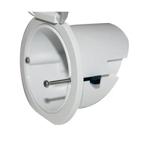 Douche dans un boîtier avec couvercle rond blanc, Couleur: White, 3 image Douche dans un boîtier avec couvercle rond blanc, Couleur: White, 3 image