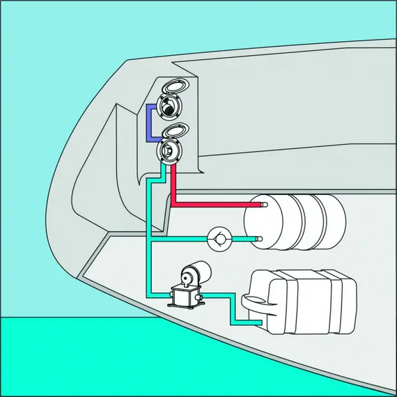 Mixer Tap in Housing with White Round Lid, Color: White, 5 image Mixer Tap in Housing with White Round Lid, Color: White, 5 image