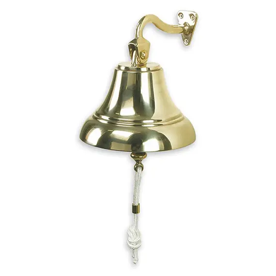 Polished Brass Ship's Bell - 150mm, Diameter, mm: 150