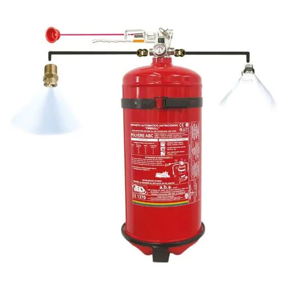 Powder Fire Extinguisher Firekill Kit - 12kg, Capacity, kg: 12