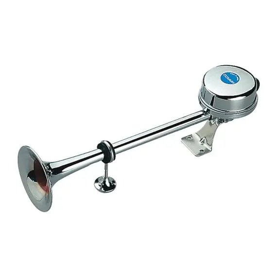 Klaxon électromagnétique simple avec trompette en acier inoxydable - 24V, Tension, V CC: 24
