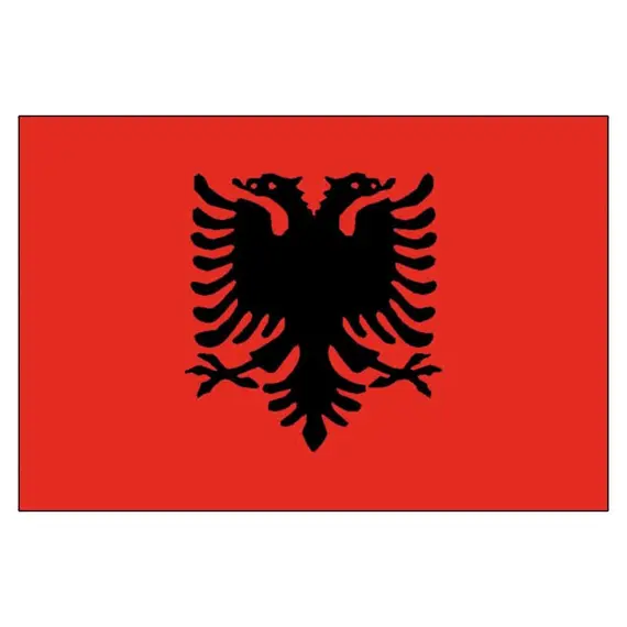 Drapeau de l'Albanie - 30x45cm, Dimensions, cm: 30x45