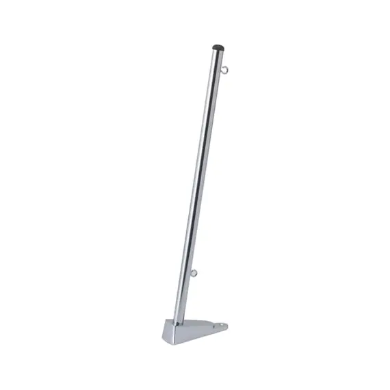 Mât de drapeau en laiton chromé - 35cm, Longueur, cm: 35