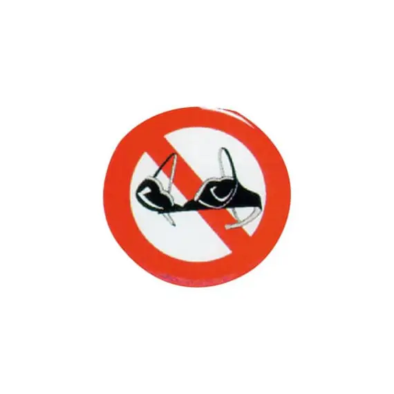 Self Adhesive "No Bra On Board" Relief Sticker