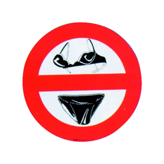 Autocollant No Slip-bra On Board auto-adhésif