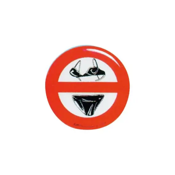 Self Adhesive "No Slip-bra On Board" Relief Sticker
