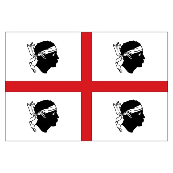 Drapeau de la Sardaigne - 70x100cm, Dimensions, cm: 70x100