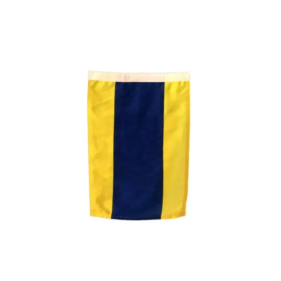 Drapeau de signalisation nautique - Lettre «D»