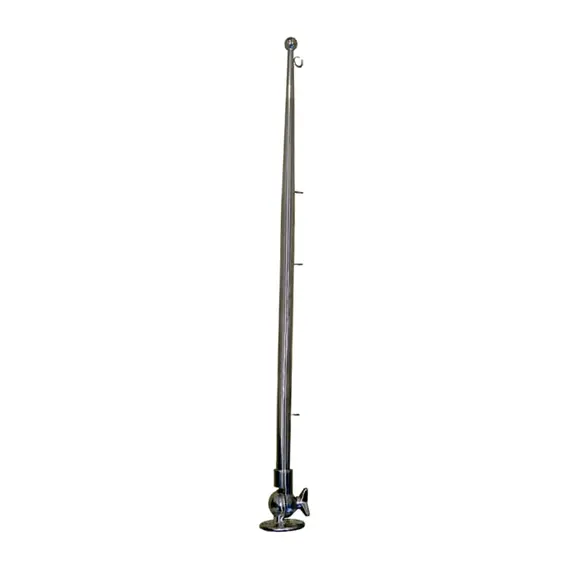 Foldable Stainless Steel Flagpole - 66cm