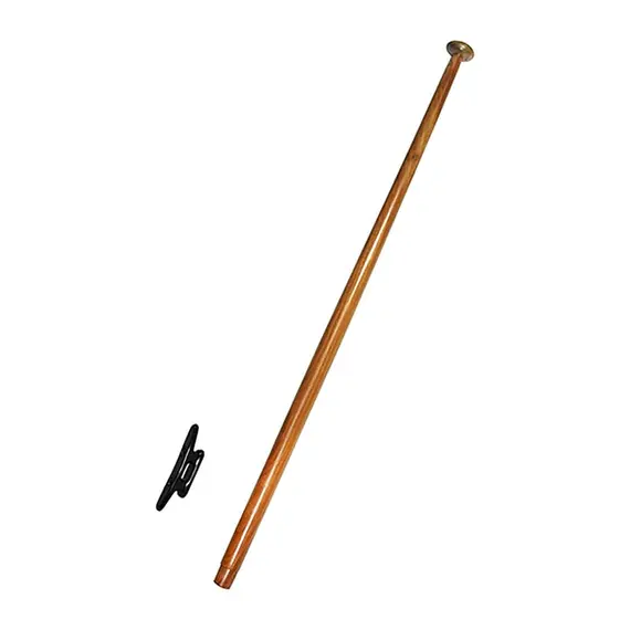 Mât de pavillon en teck - 75cm, Longueur, cm: 75, Diamètre, mm: 25