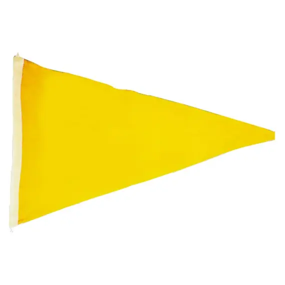 Drapeau jaune triangulaire - 20x30cm