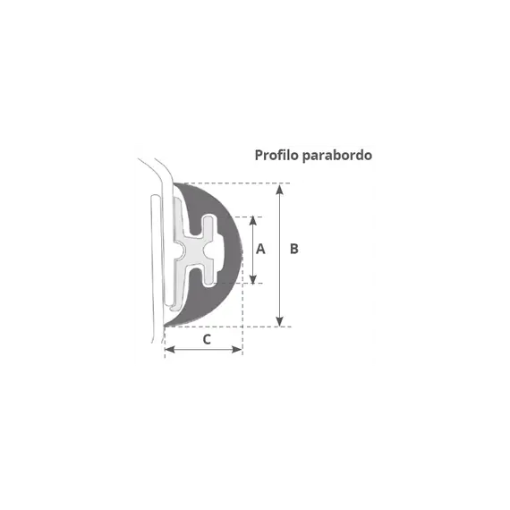 Profil radial 30 - Noir - 24m, 2 image