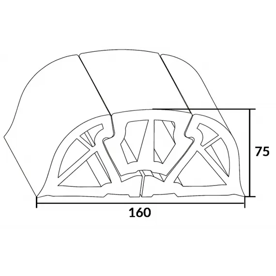 Profil de pare-chocs 160 - 2m, 2 image Profil de pare-chocs 160 - 2m, 2 image