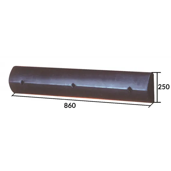 Black Straight Fender - 860x250mm, 2 image