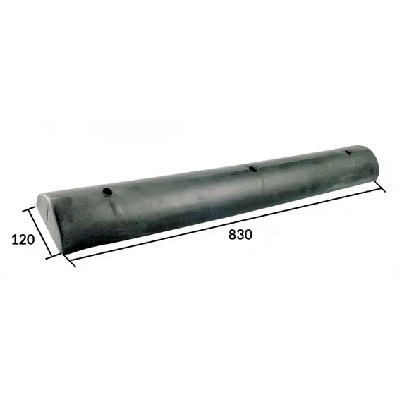 Black Straight Fender - 830x120mm, 2 image Black Straight Fender - 830x120mm, 2 image