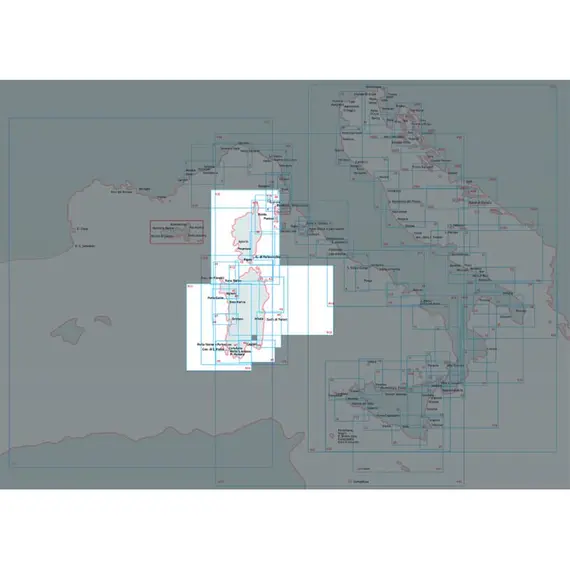 Carte marine - De Golfo Dell'asinara à Passaggio Dei Fornelli