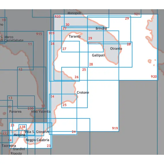 Carte nautique - De Punta Stilo à Capo Santa Maria Di Leuca, 2 image Carte nautique - De Punta Stilo à Capo Santa Maria Di Leuca, 2 image