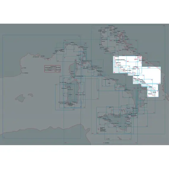 Nautical Chart - From Torre Canne to Vieste and Bocca Di Cattaro
