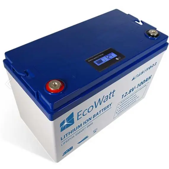 Batterie lithium Ecowatt LiFePO4 12,8V 100Ah, 2 image
