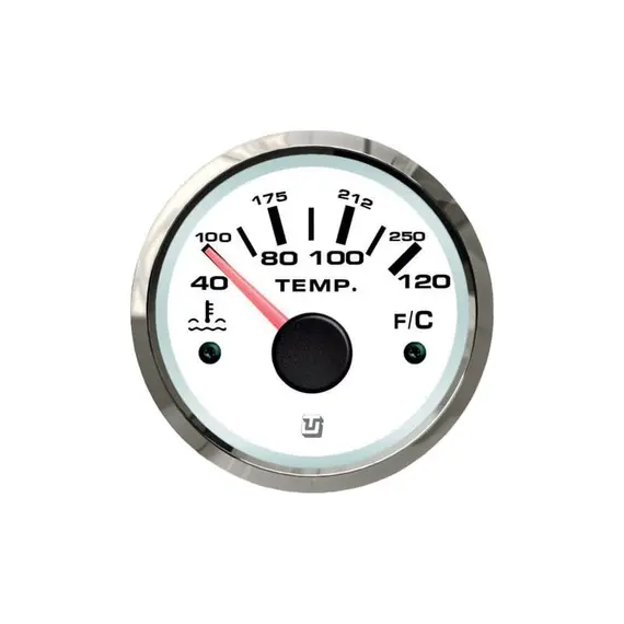 Affichage de la température du liquide de refroidissement - 40-120 degrés Celsius - Chromé, Couleur: Chrome
