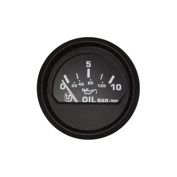 Oil Pressure Display - 10 Bar - Black, Color: Black