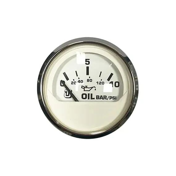 Oil Pressure Display - 10 Bar - Chromed, Color: Chrome