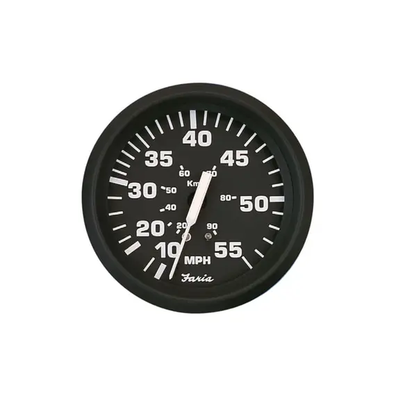 Speedometer - 50 Knots - 12V - Black, Color: Black