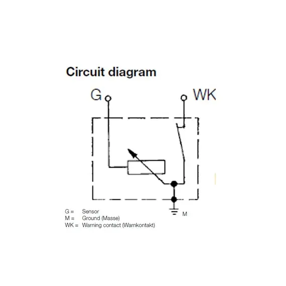 Capteur de pression d'huile moteur - 10 bars - M10x1 - Avec alarme à 0,9 bar, Max pressure, mbar: 10, Fil de discussion: M10x1, 3 image