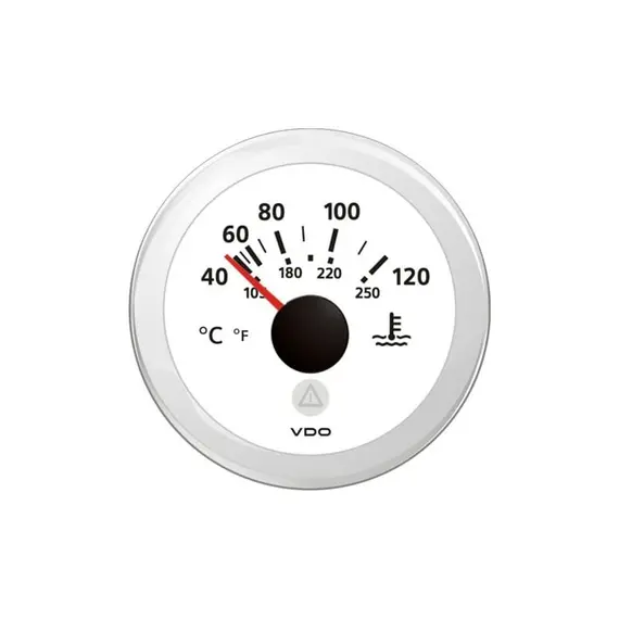 Water Temperature Gauge - White, Color: White