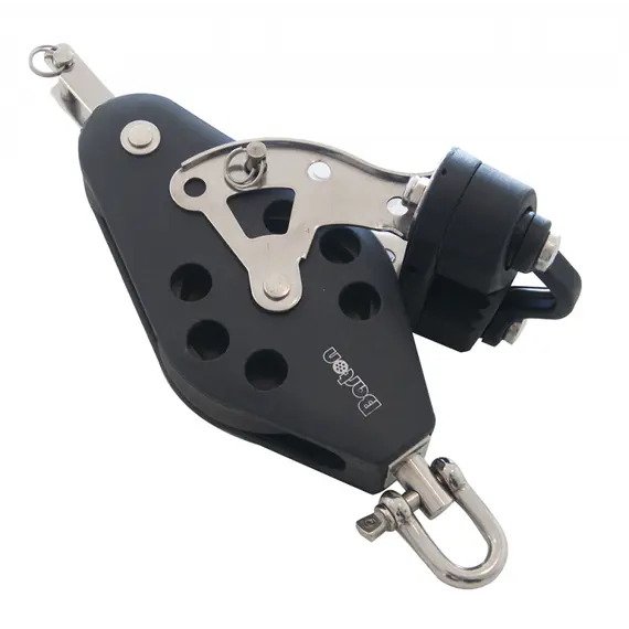 Poulie à taquet pivotant avec came diamètre 10mm