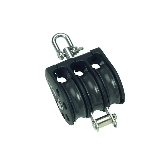 Triple block - Poulie triple avec manille et bosse diamètre 12mm
