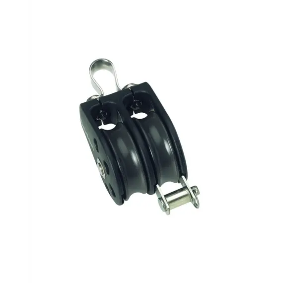 Double block - Fixed eye+becket diameter 10mm