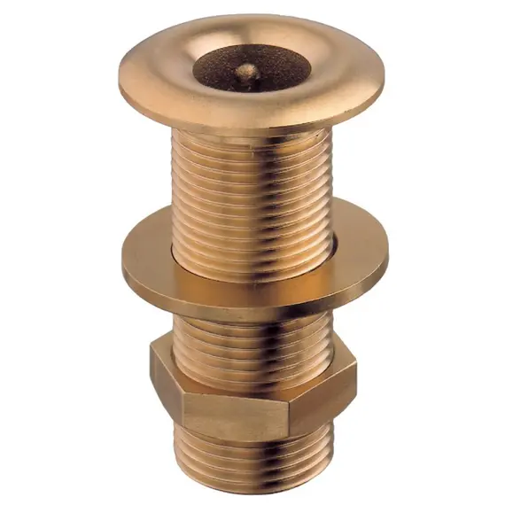 Polished Brass Through-hull - 3" x 158mm, Thread: 3"