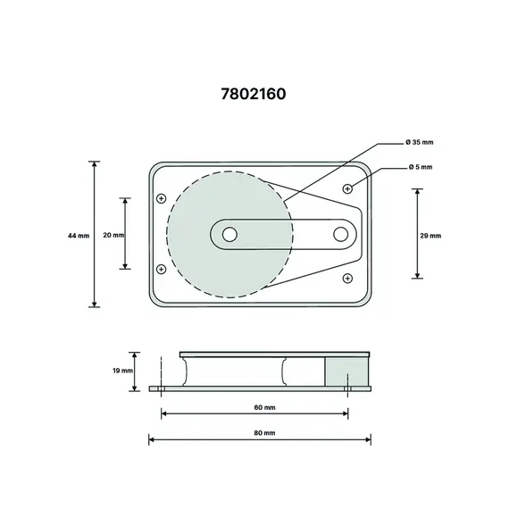 Single check block diameter 8mm, 2 image Single check block diameter 8mm, 2 image