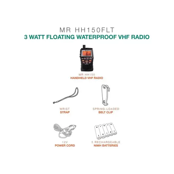 HH150 FLTE Radio VHF portable, 6 image HH150 FLTE Radio VHF portable, 6 image